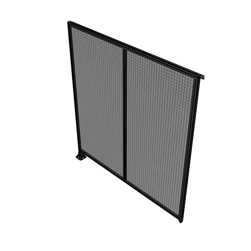 B1-2400-2200-0150-TYMFA DOUBLE PANEL-LEG ON LEFT, TIE PLATE AND ANGLE ON RIGHT 2400MM X 2200MM  1" MESH, AS A KIT