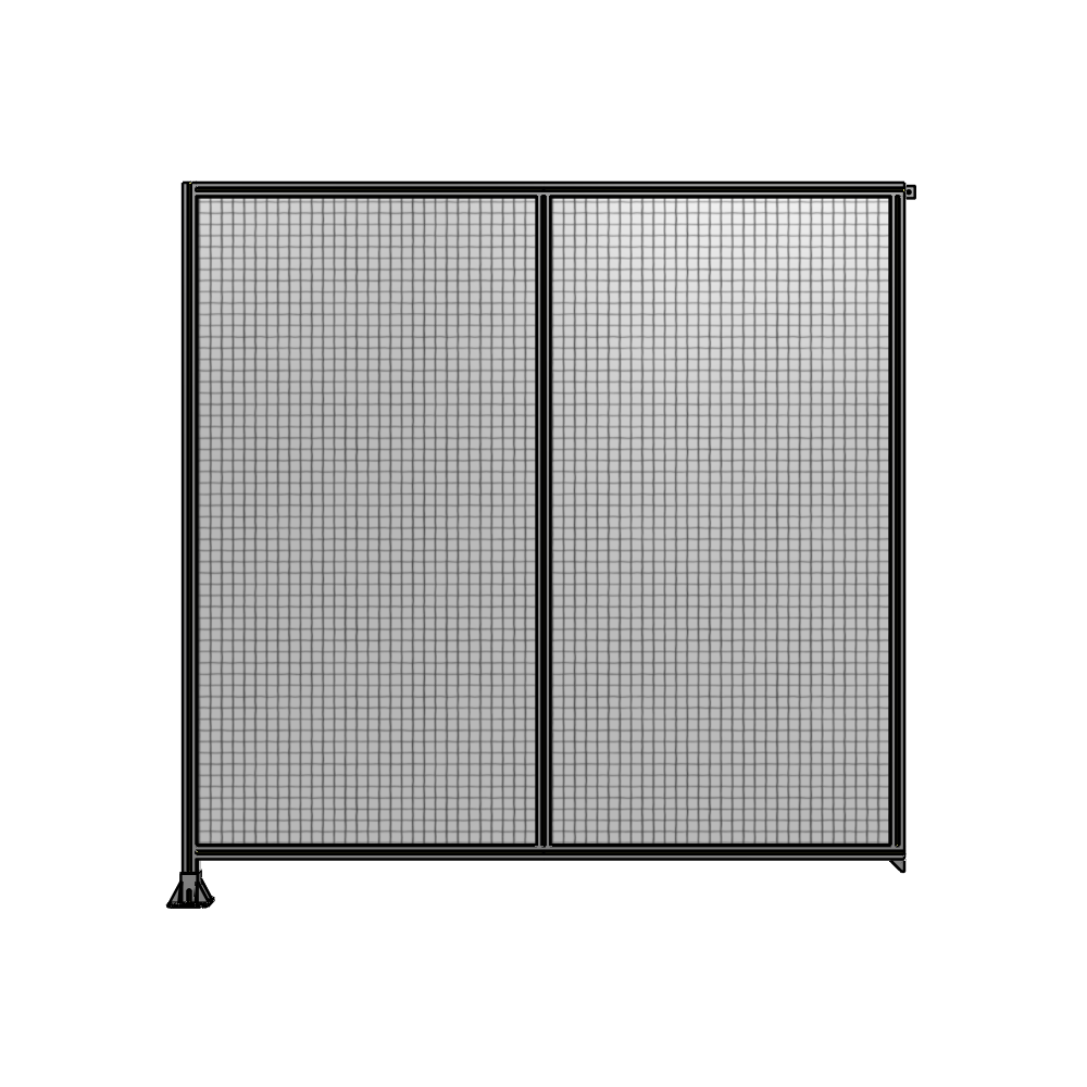 B1-2400-2400-0150-TYMFA DOUBLE PANEL-LEG ON LEFT, TIE PLATE AND ANGLE ON RIGHT 2400MM X 2400MM  1" MESH, AS A KIT