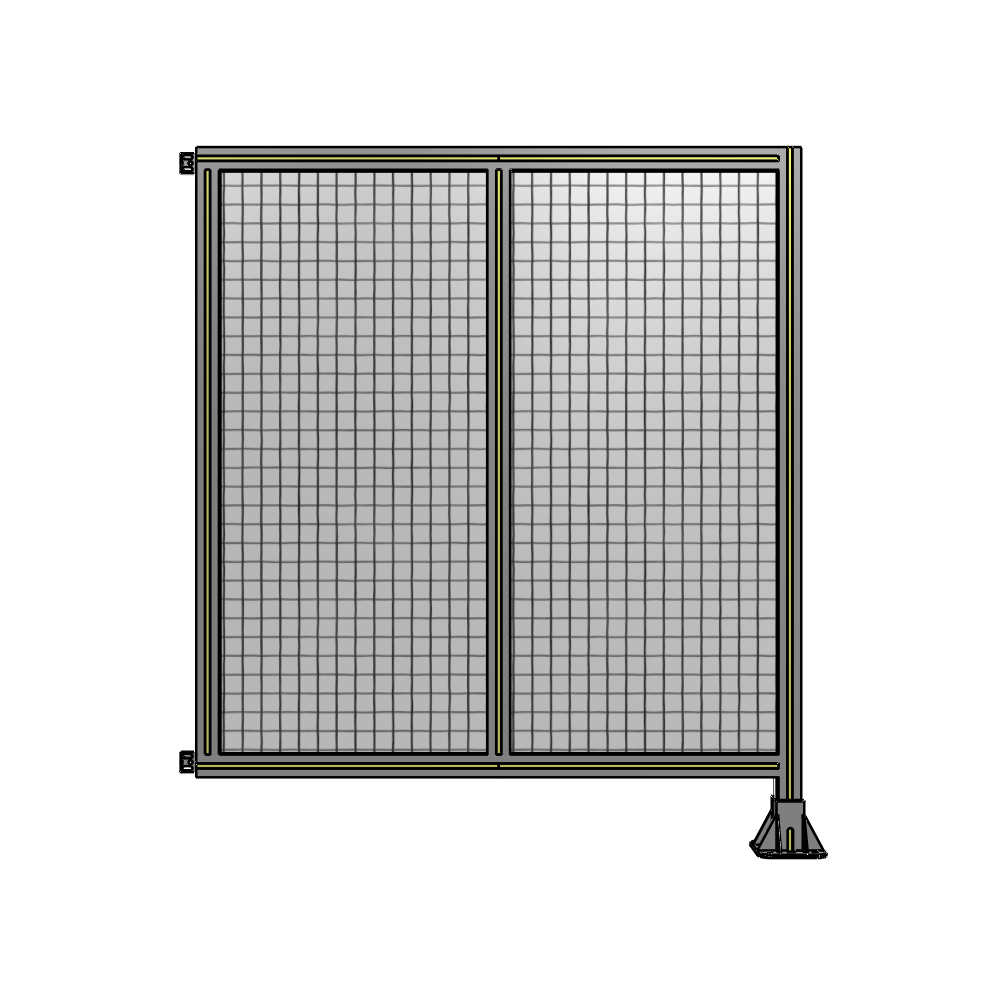 B2-1400-1200-0150-HYMFK DOUBLE PANEL-LEG ON RIGHT, HINGE ON LEFT 1400MM X 1200MM  1" MESH, AS A KIT