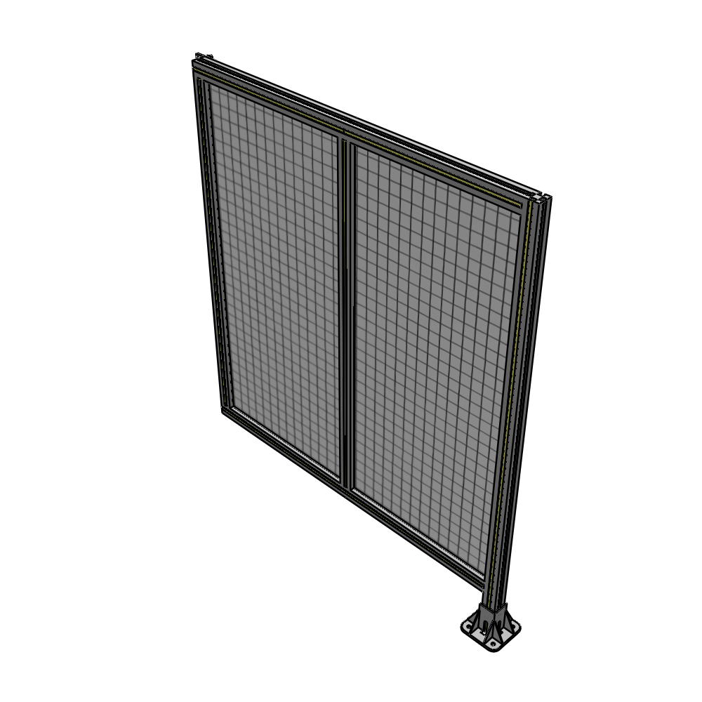 B2-1400-1200-0150-HYMFK DOUBLE PANEL-LEG ON RIGHT, HINGE ON LEFT 1400MM X 1200MM  1" MESH, AS A KIT
