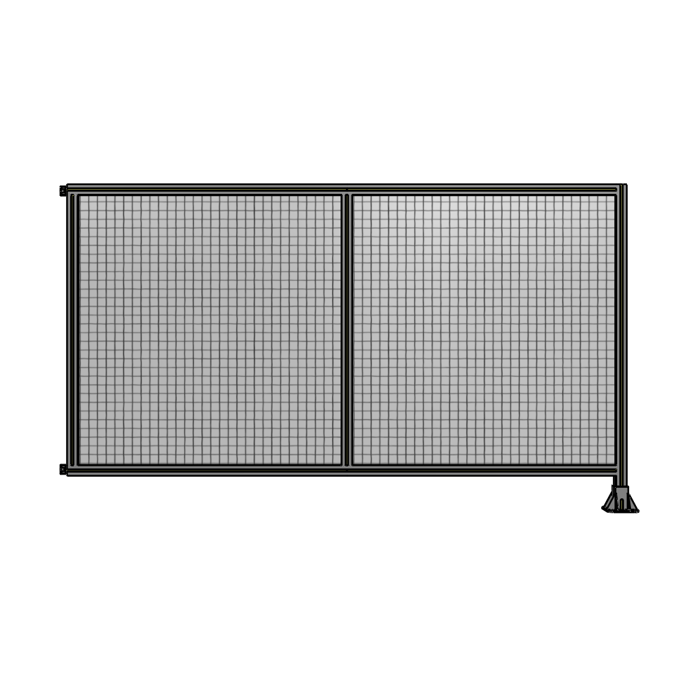 B2-1400-2400-0150-HYMFK DOUBLE PANEL-LEG ON RIGHT, HINGE ON LEFT 1400MM X 2400MM  1" MESH, FULLY ASSEMBLED