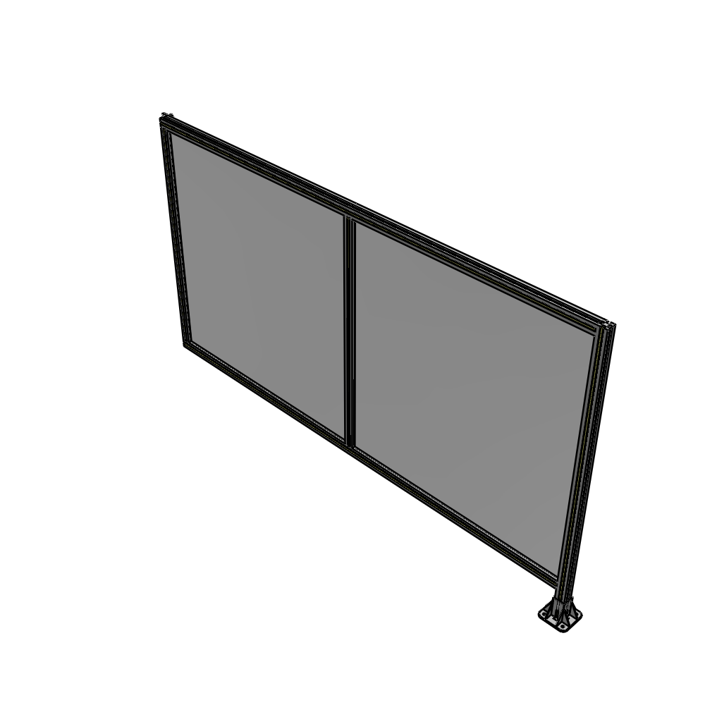 B2-1400-2400-0150-HYPFA DOUBLE PANEL-LEG ON RIGHT, HINGE ON LEFT 1400MM X 2400MM 1/4" POLYCARBONATE, AS A KIT