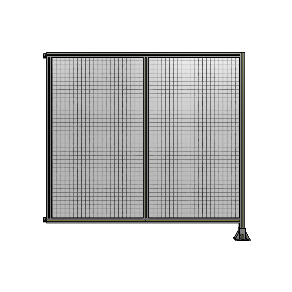 B2-1700-1800-0150-HYMFK DOUBLE PANEL-LEG ON RIGHT, HINGE ON LEFT 1700MM X 1800MM 1" MESH, AS A KIT