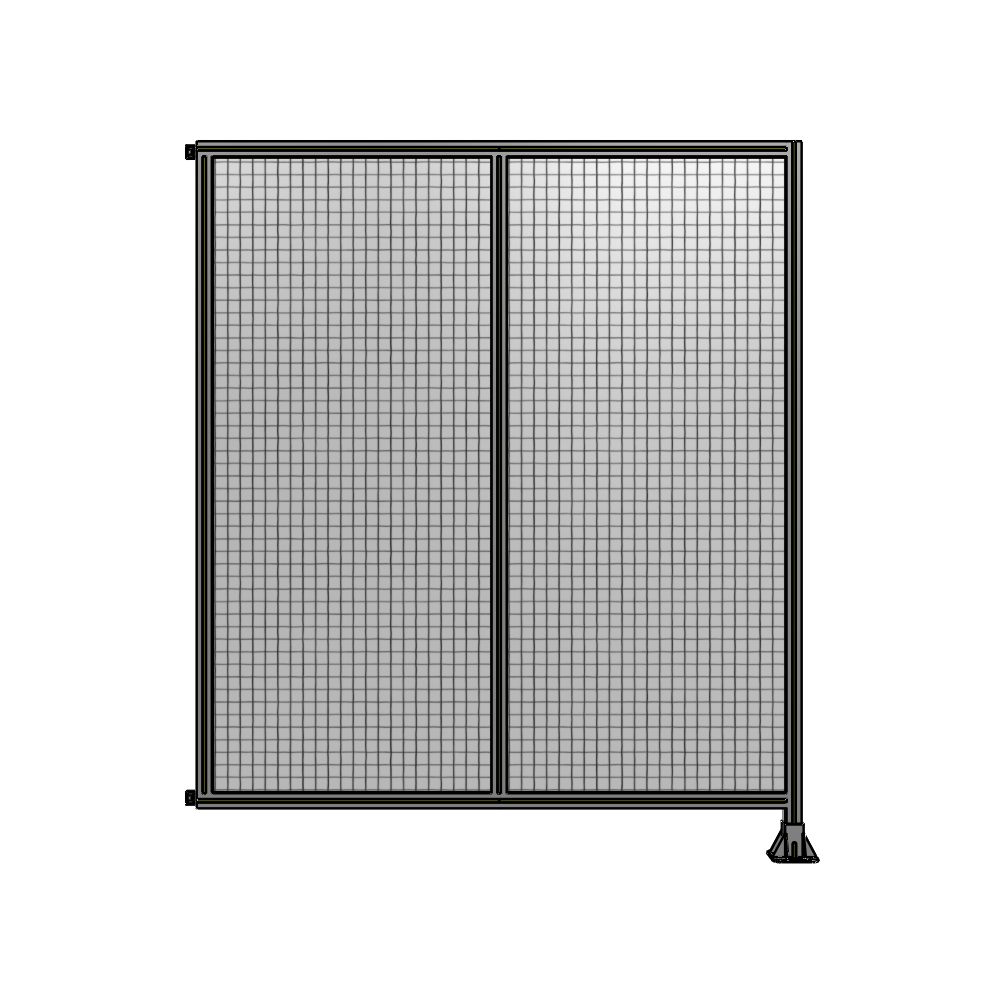 B2-2135-1800-0150-HYMFK DOUBLE PANEL-LEG ON RIGHT, HINGE ON LEFT 2135MM X 1800MM  1" MESH, FULLY ASSEMBLED