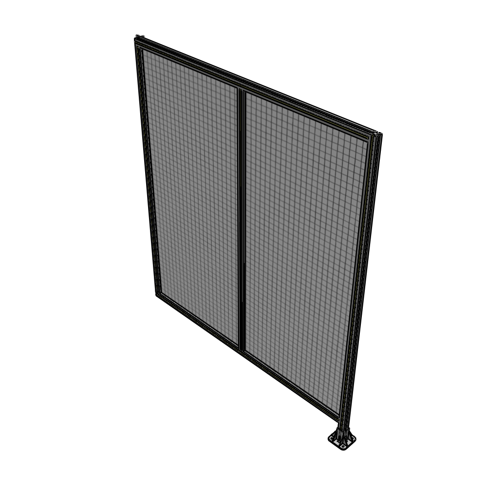 B2-2135-1800-0150-HYMFK DOUBLE PANEL-LEG ON RIGHT, HINGE ON LEFT 2135MM X 1800MM  1" MESH, FULLY ASSEMBLED