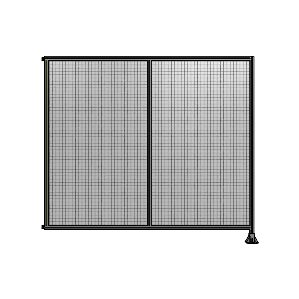 B2-2135-2400-0150-HYMFK DOUBLE PANEL-LEG ON RIGHT, HINGE ON LEFT 2135MM X 2400MM  1" MESH, AS A KIT