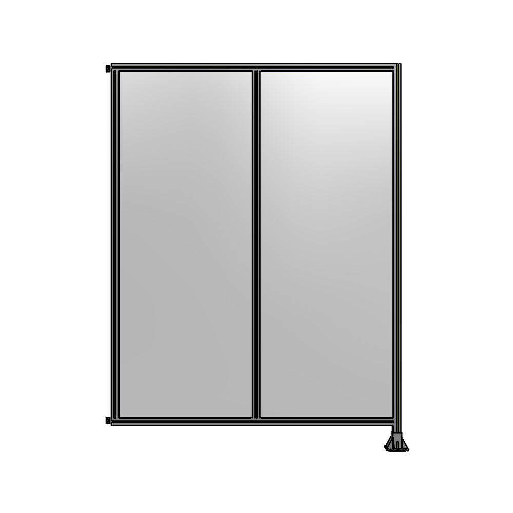 B2-2400-1800-0150-HYPFA DOUBLE PANEL-LEG ON RIGHT, HINGE ON LEFT 2400MM X 1800MM  1/4" POLYCARBONATE, AS A KIT