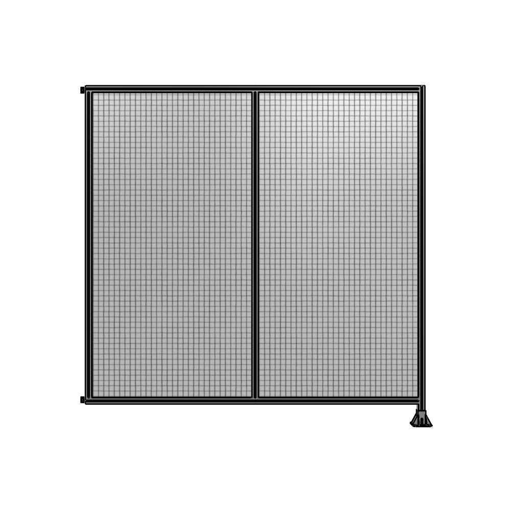 B2-2400-2400-0150-HYMFA DOUBLE PANEL-LEG ON RIGHT, HINGE ON LEFT 2400MM X 2400MM  1" MESH, AS A KIT