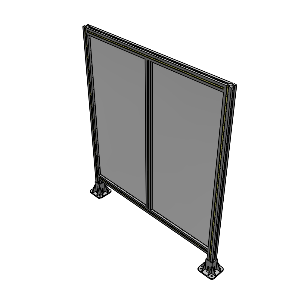 B3-1400-1200-0150-ZYPFK DOUBLE PANEL-LEG ON EACH SIDE 1400MM X 1200MM  1/4" POLYCARBONATE, AS A KIT