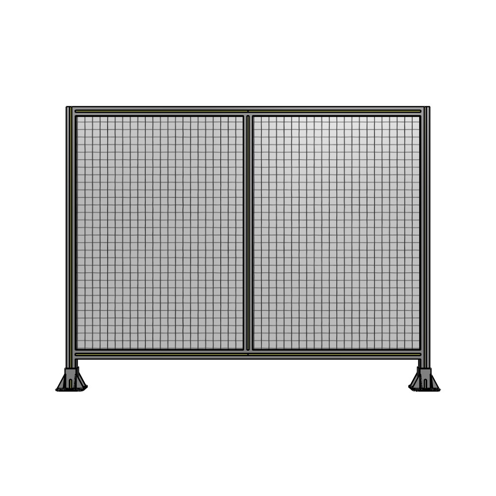 B3-1400-1800-0150-ZYMFA DOUBLE PANEL-LEG ON EACH SIDE  1400MM X 1800MM  1" MESH, FULLY ASSEMBLED
