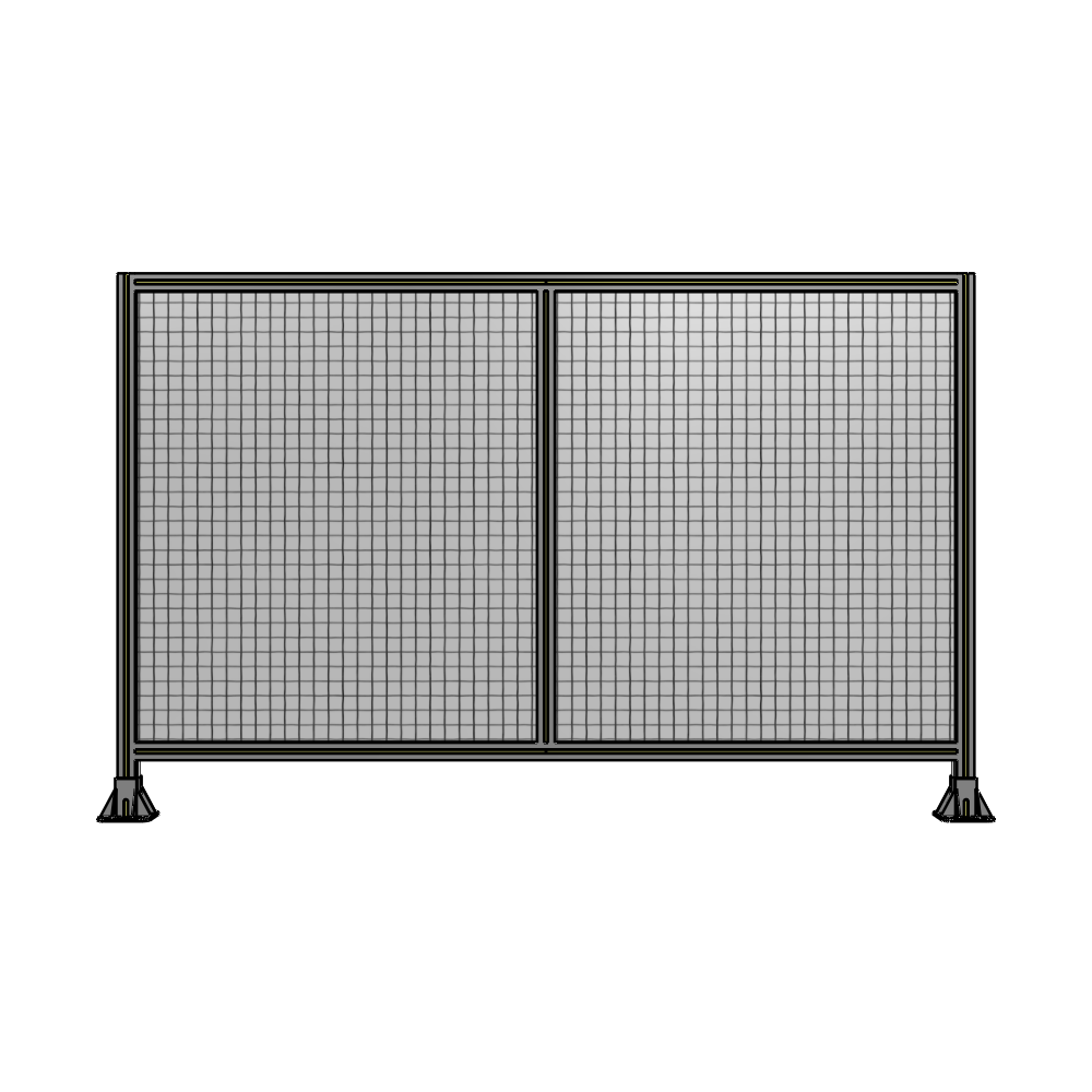 B3-1400-2200-0150-ZYMFA DOUBLE PANEL-LEG ON EACH SIDE  1400MM X 2200MM  1" MESH, FULLY ASSEMBLED