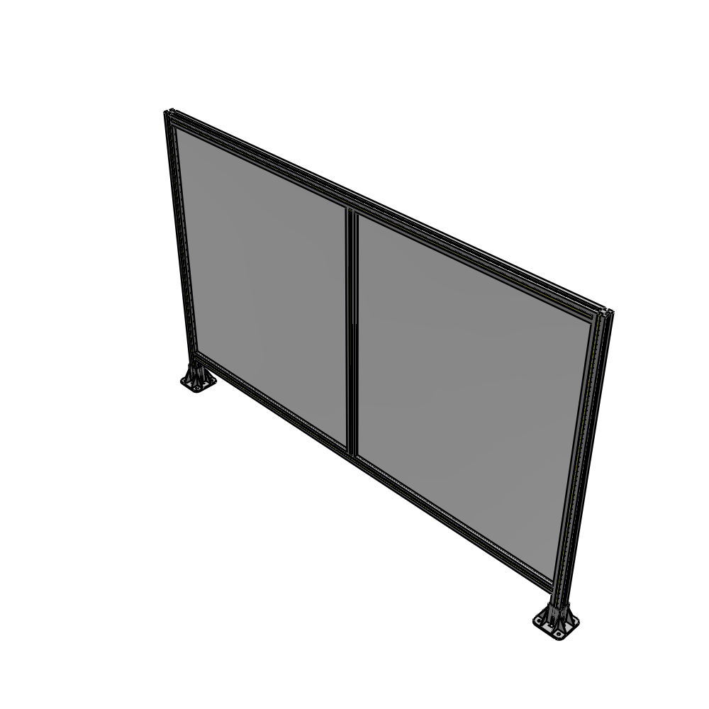 B3-1400-2200-0150-ZYPFK DOUBLE PANEL-LEG ON EACH SIDE 1400MM X 2200MM 1/4" POLYCARBONATE, AS A KIT