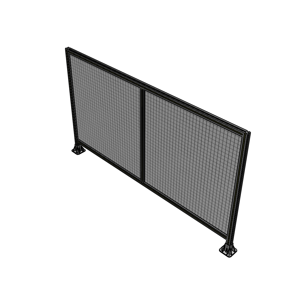 B3-1400-2400-0150-ZYMFA DOUBLE PANEL-LEG ON EACH SIDE  1400MM X 2400MM  1" MESH, FULLY ASSEMBLED