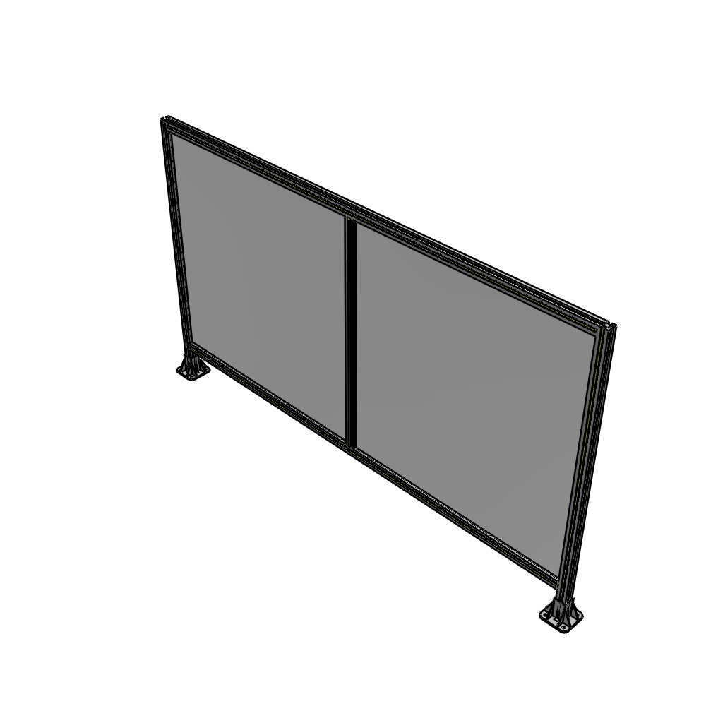 B3-1400-2400-0150-ZYPFK DOUBLE PANEL-LEG ON EACH SIDE 1400MM X 2400MM  1/4" POLYCARBONATE, AS A KIT