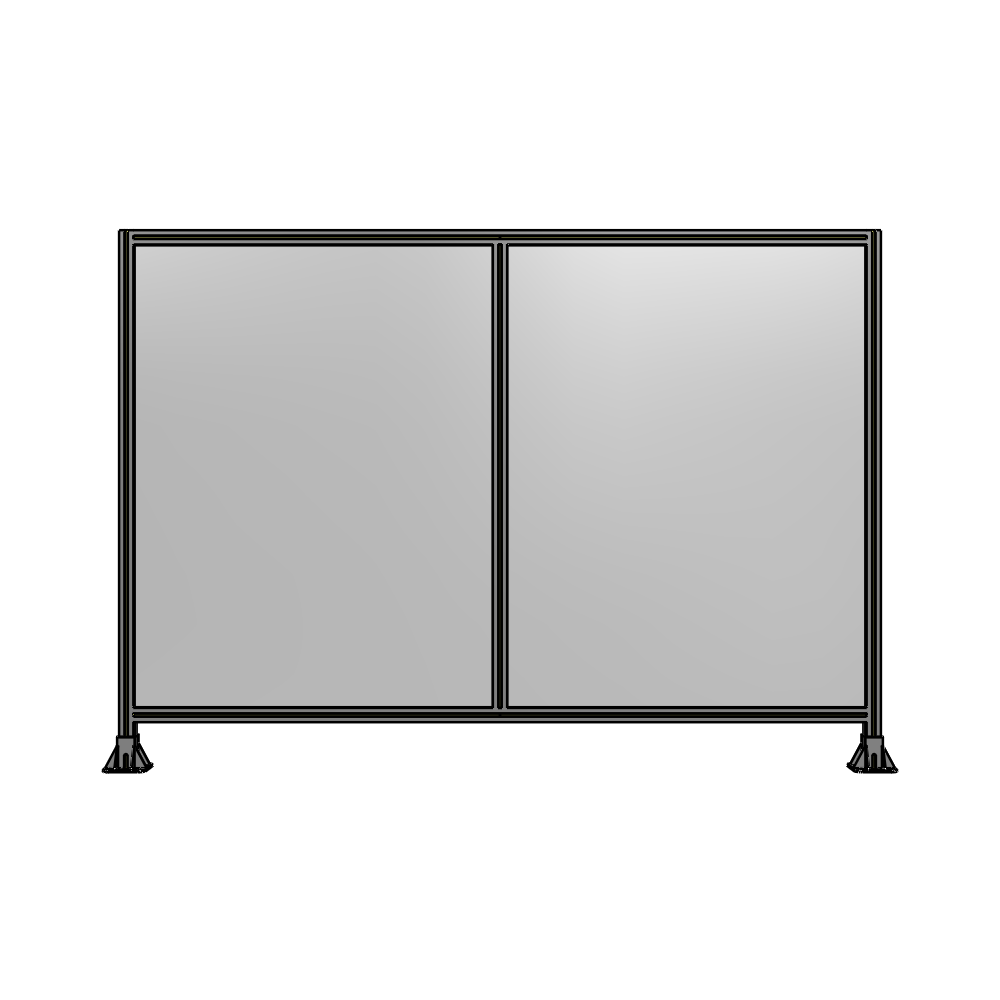B3-1700-2400-0150-ZYPFA DOUBLE PANEL-LEG ON EACH SIDE 1700MM X 2400MM 1/4" POLYCARBONATE, AS A KIT