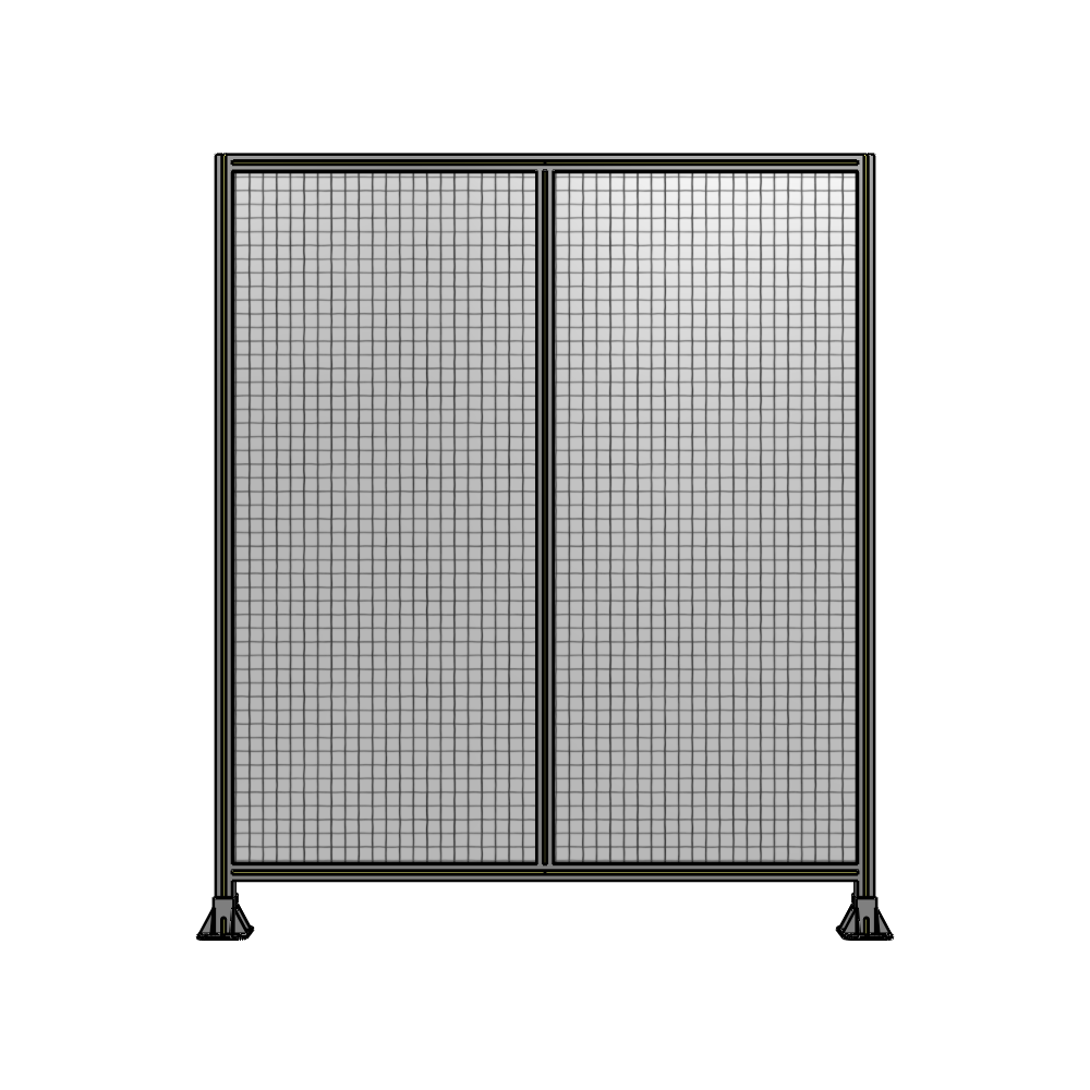 B3-2135-1800-0150-ZYMFK DOUBLE PANEL-LEG ON EACH SIDE 2135MM X 1800MM 1" MESH, FULLY ASSEMBLED