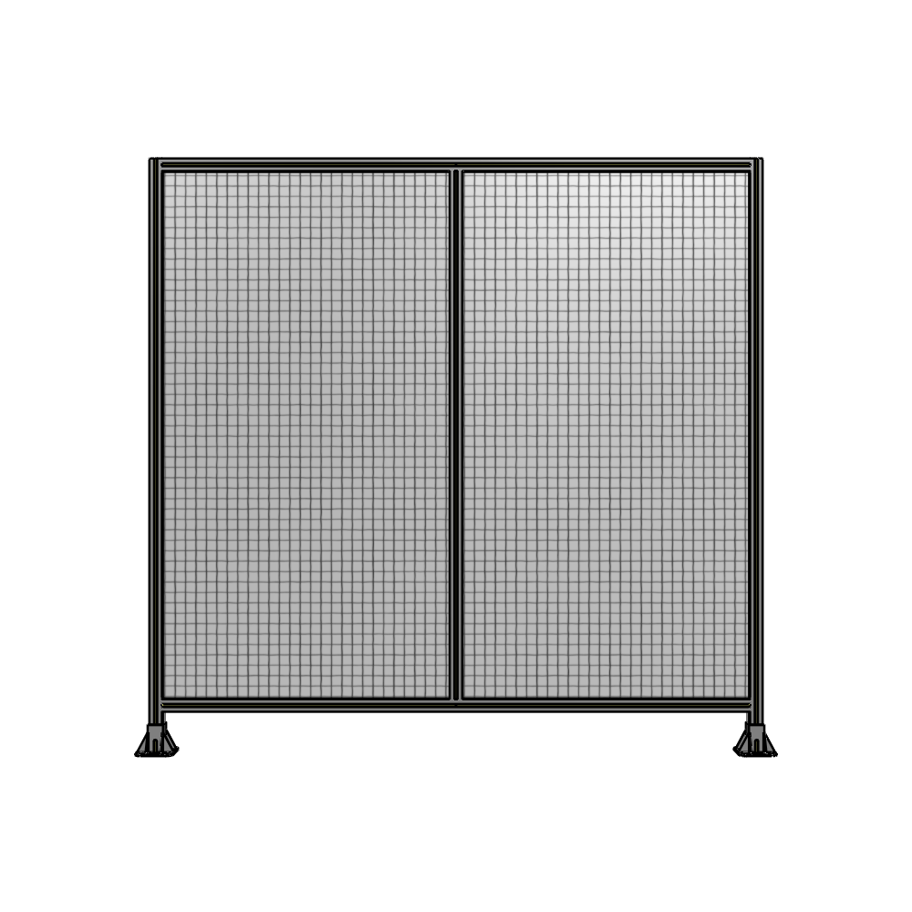 B3-2135-2200-0150-ZYMFA DOUBLE PANEL-LEG ON EACH SIDE  2135MM X 2200MM  1" MESH, FULLY ASSEMBLED