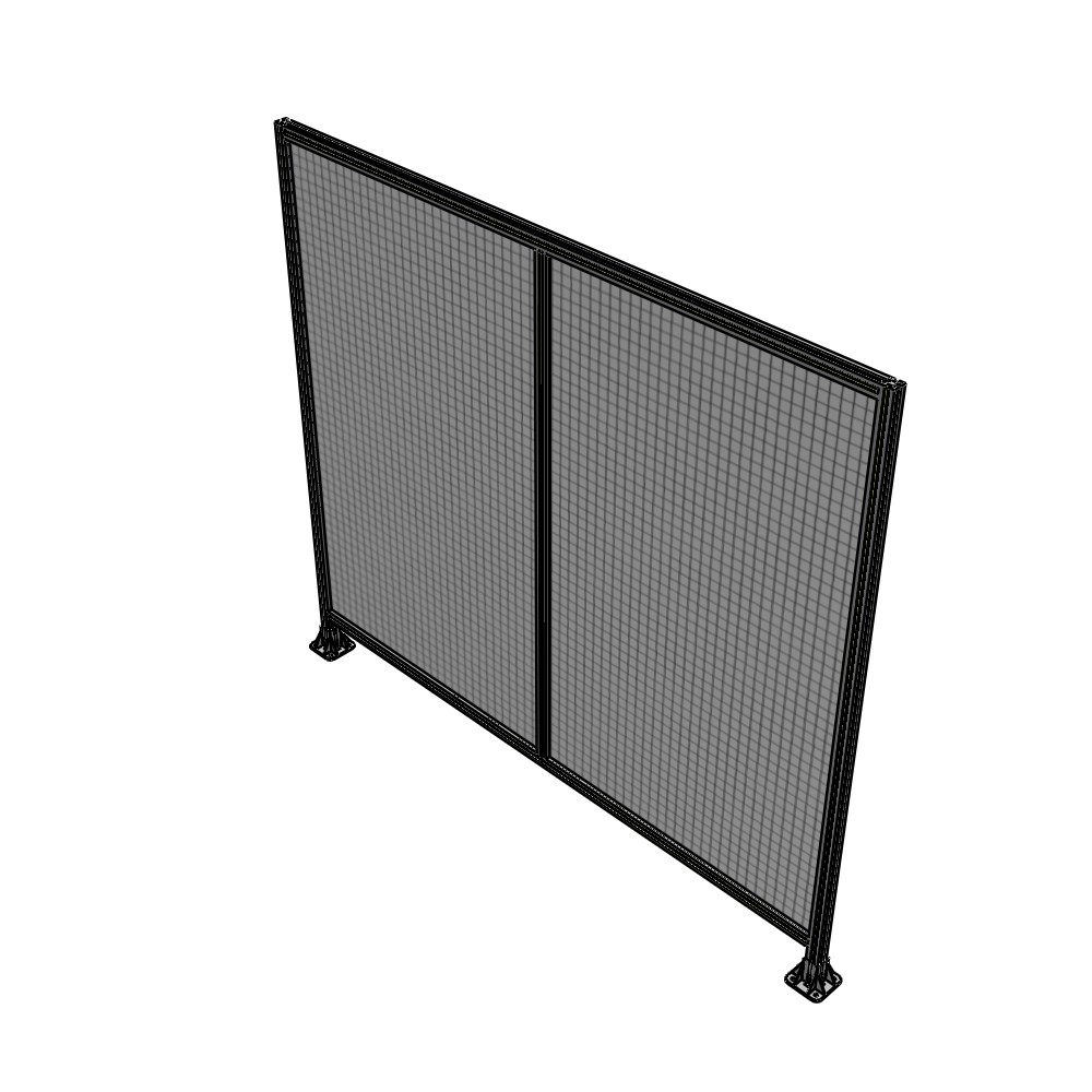B3-2135-2400-0150-ZYMFA DOUBLE PANEL-LEG ON EACH SIDE  2135MM X 2400MM  1" MESH, FULLY ASSEMBLED