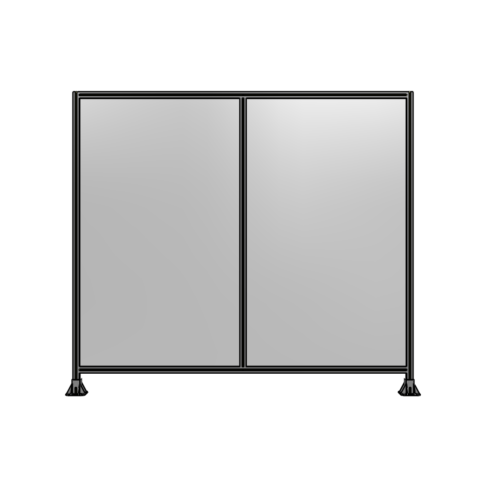 B3-2135-2400-0150-ZYPFK DOUBLE PANEL-LEG ON EACH SIDE 2135MM X 2400MM  1/4" POLYCARBONATE, AS A KIT