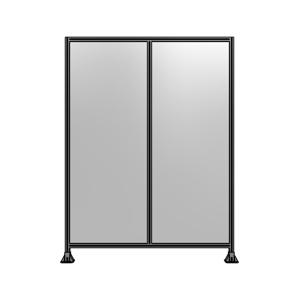B3-2400-1800-0150-ZYPFK DOUBLE PANEL-LEG ON EACH SIDE 2400MM X 1800MM 1/4" POLYCARBONATE, AS A KIT