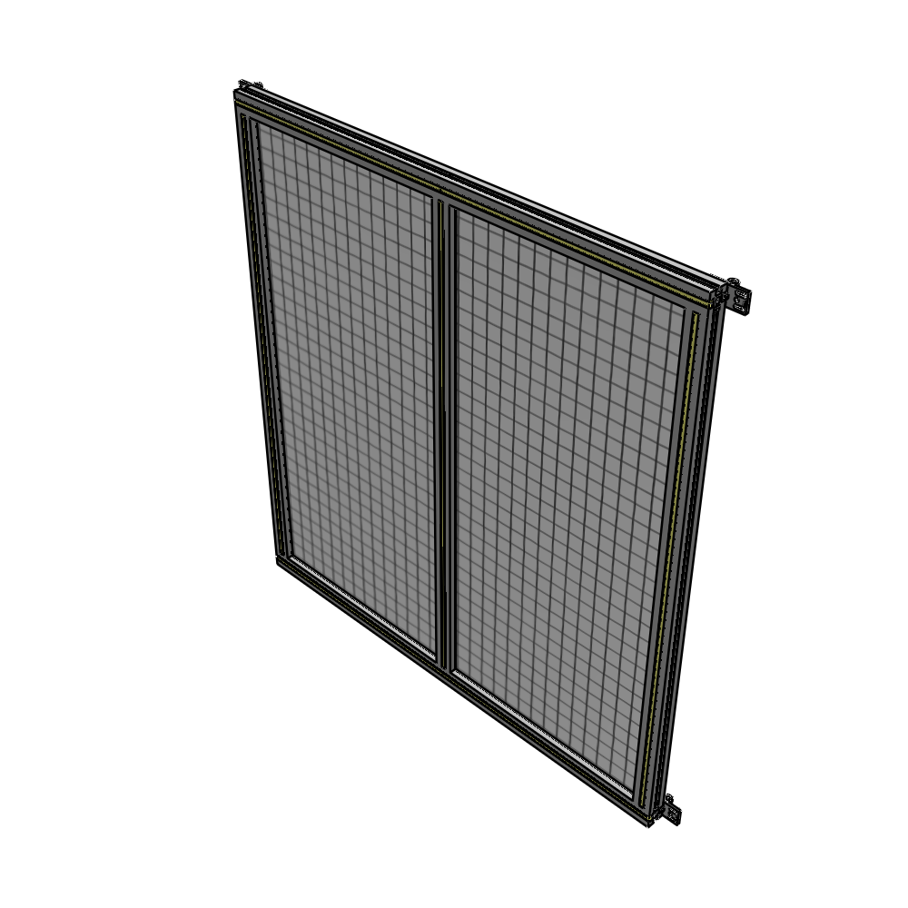 B4-1400-1200-0150-HYMZA DOUBLE PANEL-NO LEGS, HINGE CONNECTORS 1400MM X 1200MM 1" MESH, AS A KIT