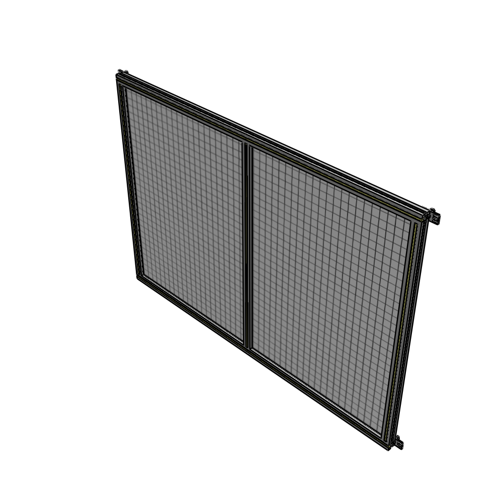 B4-1400-1800-0150-HYMZA DOUBLE PANEL-NO LEGS, HINGE CONNECTORS 1400MM X 1800MM 1" MESH, AS A KIT