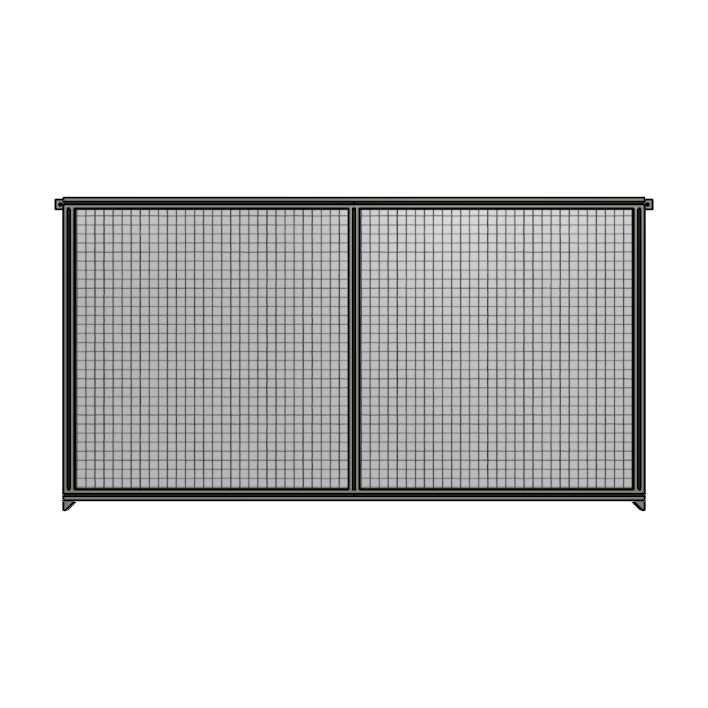 B4-1400-2400-0150-TYMZA DOUBLE PANEL-NO LEGS, TIE PLATE AND ANGLE CONNECTORS 1400MM X 2400MM 1" MESH, FULLY ASSEMBLED