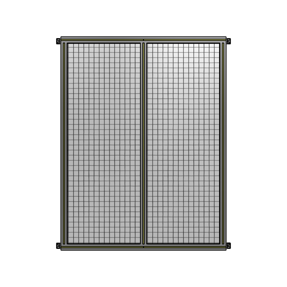 B4-1700-1200-0150-HYMZK DOUBLE PANEL-NO LEGS, HINGE CONNECTORS 1700MM X 1200MM  1" MESH, AS A KIT