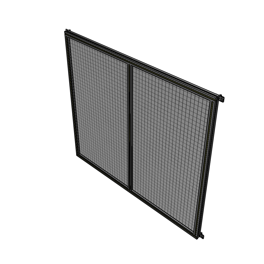B4-1700-1800-0150-HYMZK DOUBLE PANEL-NO LEGS, HINGE CONNECTORS 1700MM X 1800MM  1" MESH, FULLY ASSEMBLED