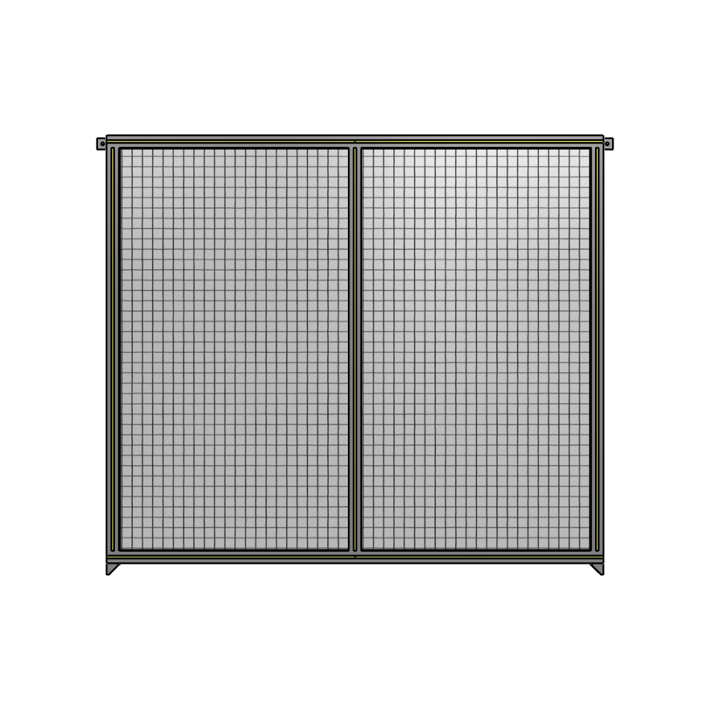 B4-1700-1800-0150-TYMZK DOUBLE PANEL-NO LEGS, TIE PLATE AND ANGLE CONNECTORS 1700MM X 1800MM  1" MESH, FULLY ASSEMBLED