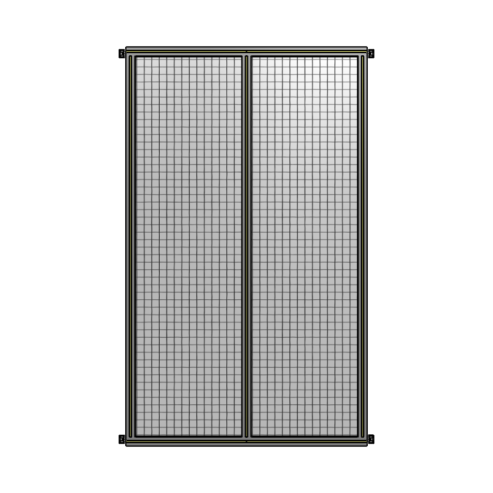 B4-2135-1200-0150-HYMZK DOUBLE PANEL-NO LEGS, HINGE CONNECTORS 2135MM X 1200MM 1" MESH, AS A KIT