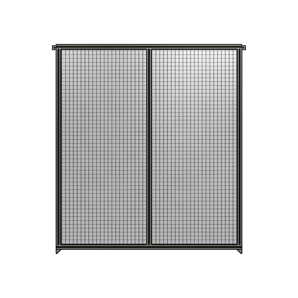 B4-2135-1800-0150-TYMZK DOUBLE PANEL-NO LEGS, TIE PLATE AND ANGLE CONNECTORS 2135MM X 1800MM 1" MESH, AS A KIT