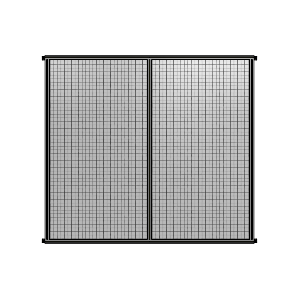 B4-2135-2200-0150-HYMZA DOUBLE PANEL-NO LEGS, HINGE CONNECTORS 2135MM X 2200MM 1" MESH, AS A KIT