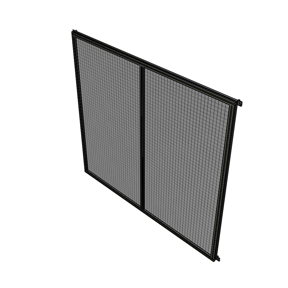 B4-2135-2200-0150-HYMZA DOUBLE PANEL-NO LEGS, HINGE CONNECTORS 2135MM X 2200MM 1" MESH, AS A KIT