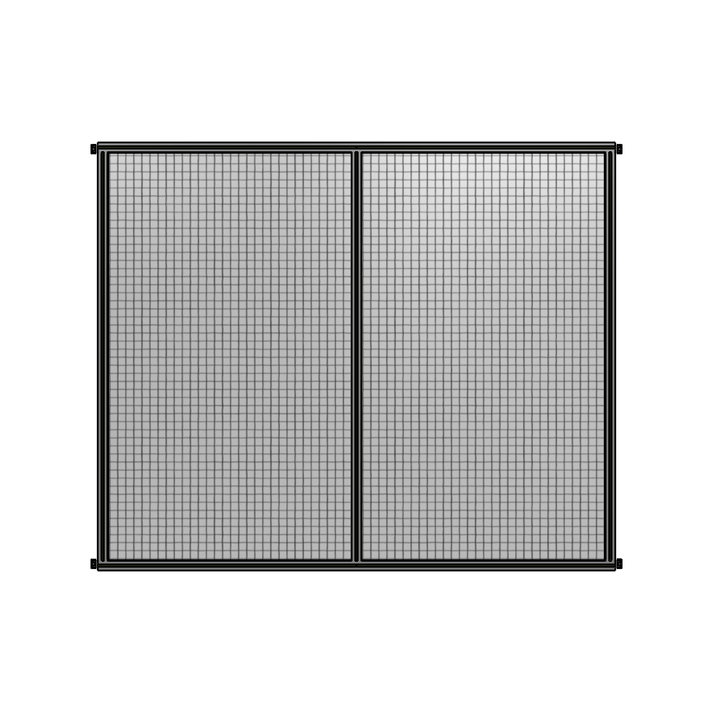 B4-2135-2400-0150-HYMZA DOUBLE PANEL-NO LEGS, HINGE CONNECTORS 2135MM X 2400MM 1" MESH, AS A KIT