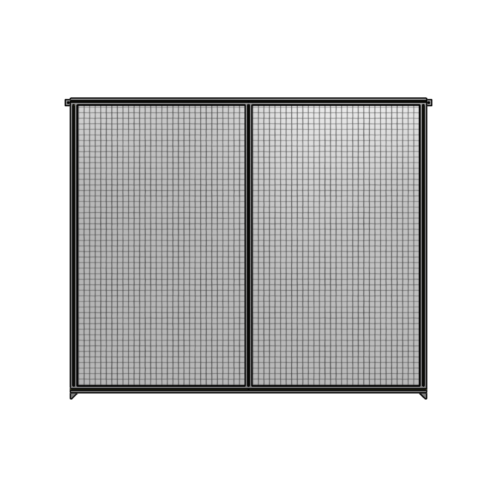 B4-2135-2400-0150-TYMZK DOUBLE PANEL-NO LEGS, TIE PLATE AND ANGLE CONNECTORS 2135MM X 2400MM  1" MESH, FULLY ASSEMBLED