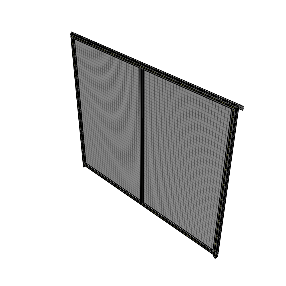 B4-2135-2400-0150-TYMZK DOUBLE PANEL-NO LEGS, TIE PLATE AND ANGLE CONNECTORS 2135MM X 2400MM  1" MESH, FULLY ASSEMBLED