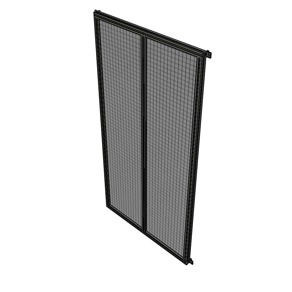 B4-2400-1200-0150-HYMZK DOUBLE PANEL-NO LEGS, HINGE CONNECTORS 2400MM X 1200MM 1" MESH, FULLY ASSEMBLED