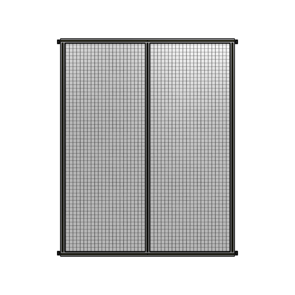 B4-2400-1800-0150-HYMZK DOUBLE PANEL-NO LEGS, HINGE CONNECTORS 2400MM X 1800MM 1" MESH, AS A KIT