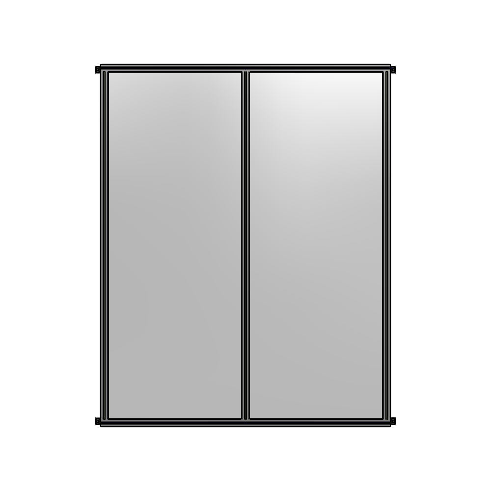B4-2400-1800-0150-HYPZK DOUBLE PANEL-NO LEGS, HINGE CONNECTORS 2400MM X 1800MM 1/4" POLYCARBONATE, AS A KIT