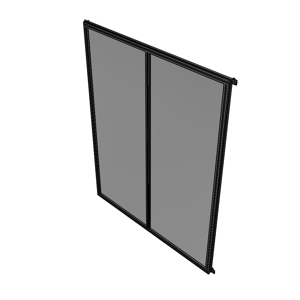 B4-2400-1800-0150-HYPZK DOUBLE PANEL-NO LEGS, HINGE CONNECTORS 2400MM X 1800MM 1/4" POLYCARBONATE, AS A KIT