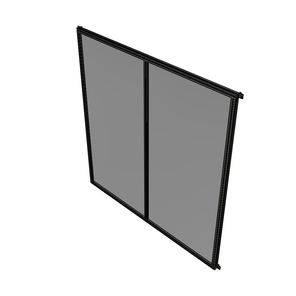 B4-2400-2200-0150-HYPZK DOUBLE PANEL-NO LEGS, HINGE CONNECTORS 2400MM X 2200MM  1/4" POLYCARBONATE, AS A KIT