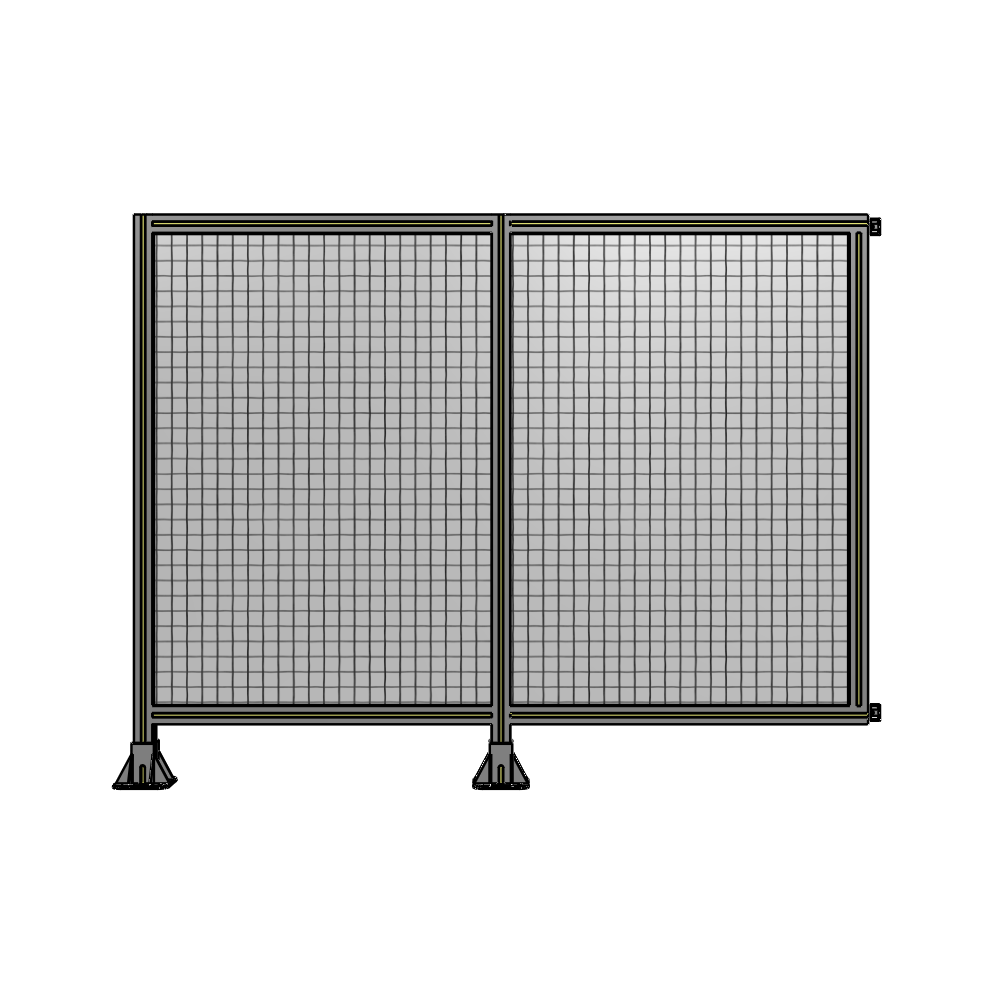 B5-1400-1800-0150-HYMFA DOUBLE PANEL-LEGS ON LEFT AND CENTER WITH HINGES 1400MM X 1800MM  1" MESH, AS A KIT