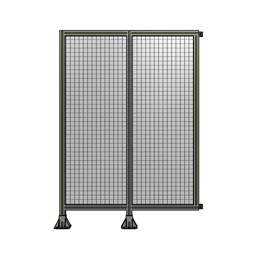 B5-1700-1200-0150-HYMFK DOUBLE PANEL-LEGS ON LEFT AND CENTER WITH HINGES 1700MM X 1200MM  1" MESH, AS A KIT