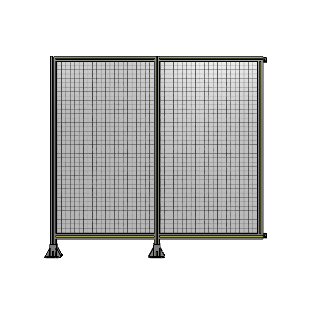 B5-1700-1800-0150-HYMFK DOUBLE PANEL-LEGS ON LEFT AND CENTER WITH HINGES 1700MM X 1800MM  1" MESH, AS A KIT