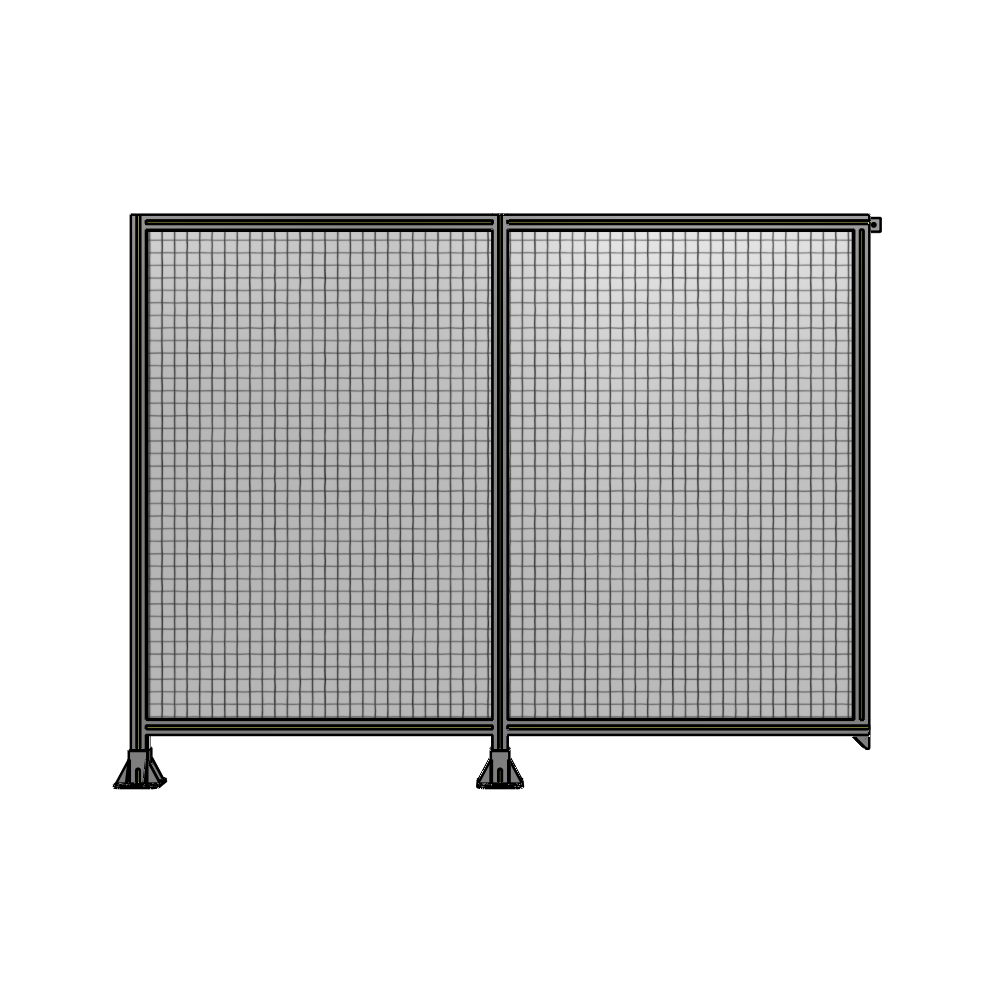 B5-1700-2200-0150-TYMFK DOUBLE PANEL-LEGS ON LEFT AND CENTER, TIE PLATE ON RIGHT 1700MM X 2200MM  1" MESH, AS A KIT