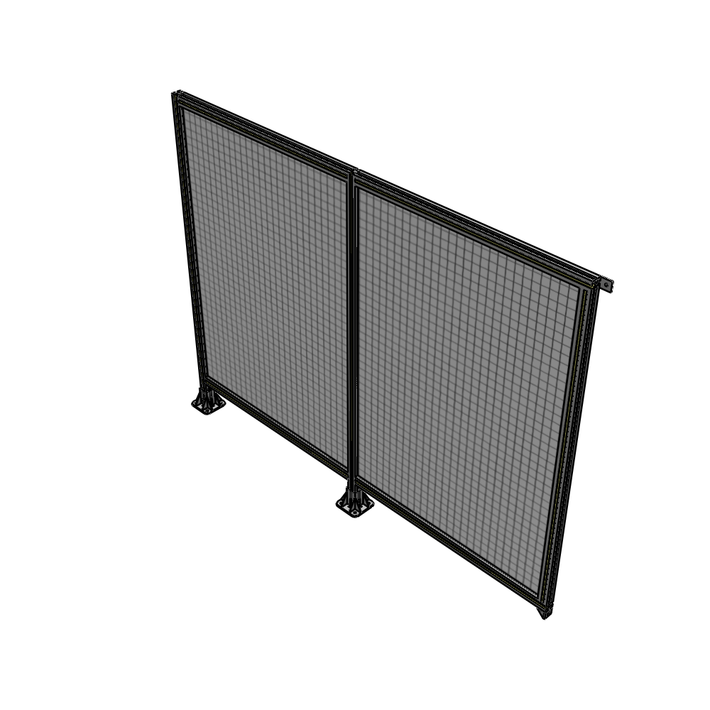 B5-1700-2200-0150-TYMFK DOUBLE PANEL-LEGS ON LEFT AND CENTER, TIE PLATE ON RIGHT 1700MM X 2200MM  1" MESH, AS A KIT