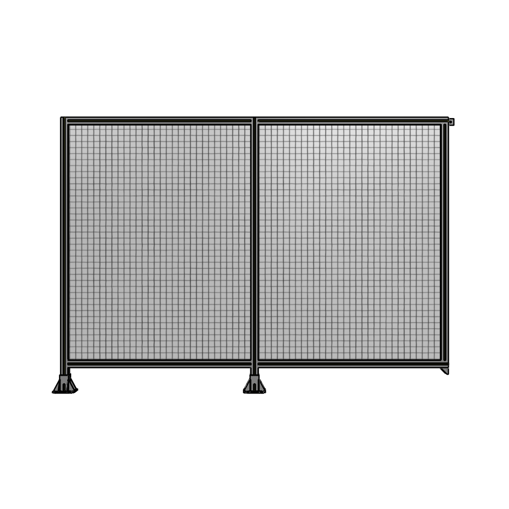 B5-1700-2400-0150-TYMFK DOUBLE PANEL-LEGS ON LEFT AND CENTER, TIE PLATE ON RIGHT 1700MM X 2400MM  1" MESH, AS A KIT