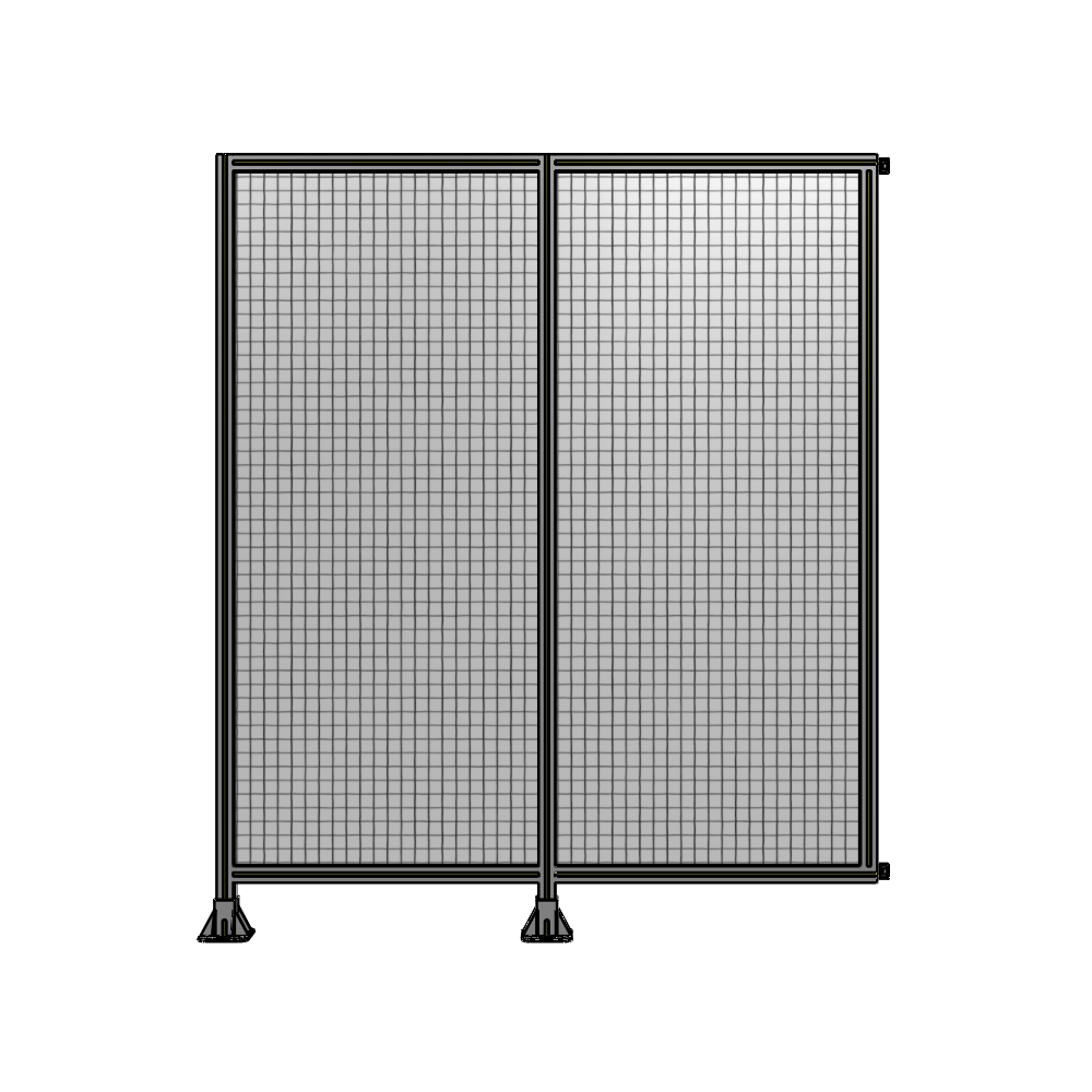B5-2135-1800-0150-HYMFK DOUBLE PANEL-LEGS ON LEFT AND CENTER WITH HINGES 2135MM X 1800MM 1" MESH, AS A KIT