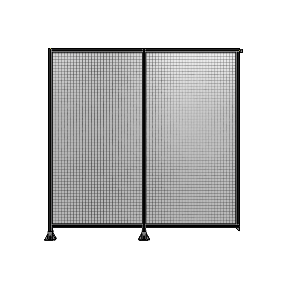 B5-2400-2400-0150-TYMFK DOUBLE PANEL-LEGS ON LEFT AND CENTER, TIE PLATE ON RIGHT 2400MM X 2400MM  1" MESH, AS A KIT